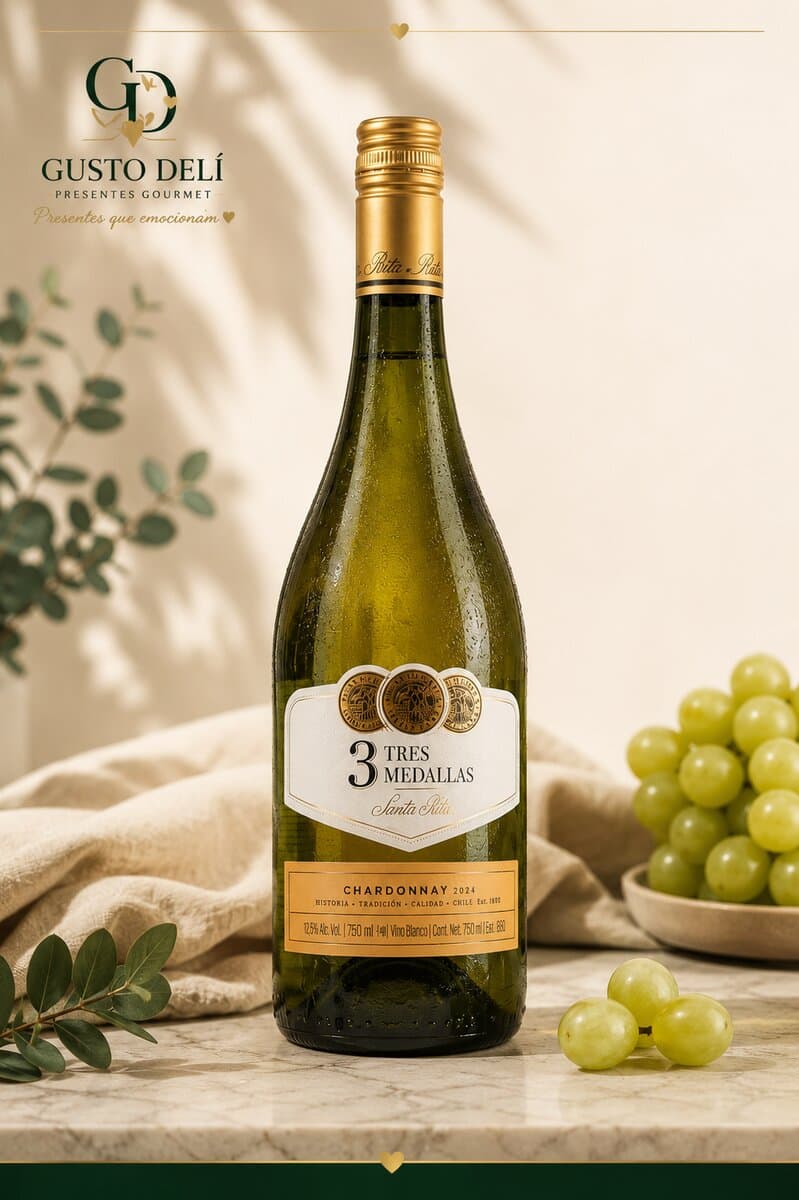 3 Medallas Chardonnay 750 ml — foto 2 de 5